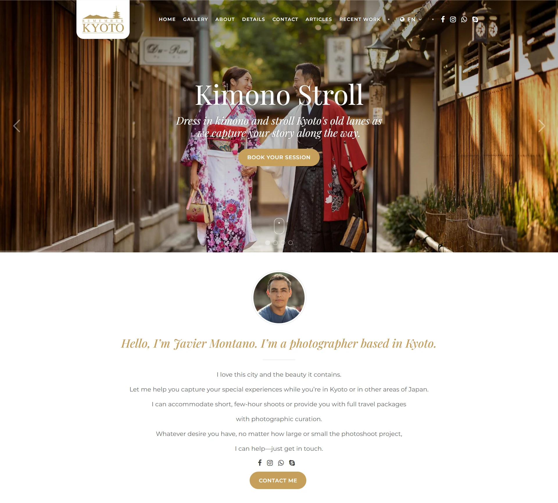 English homepage — Remember Kyoto