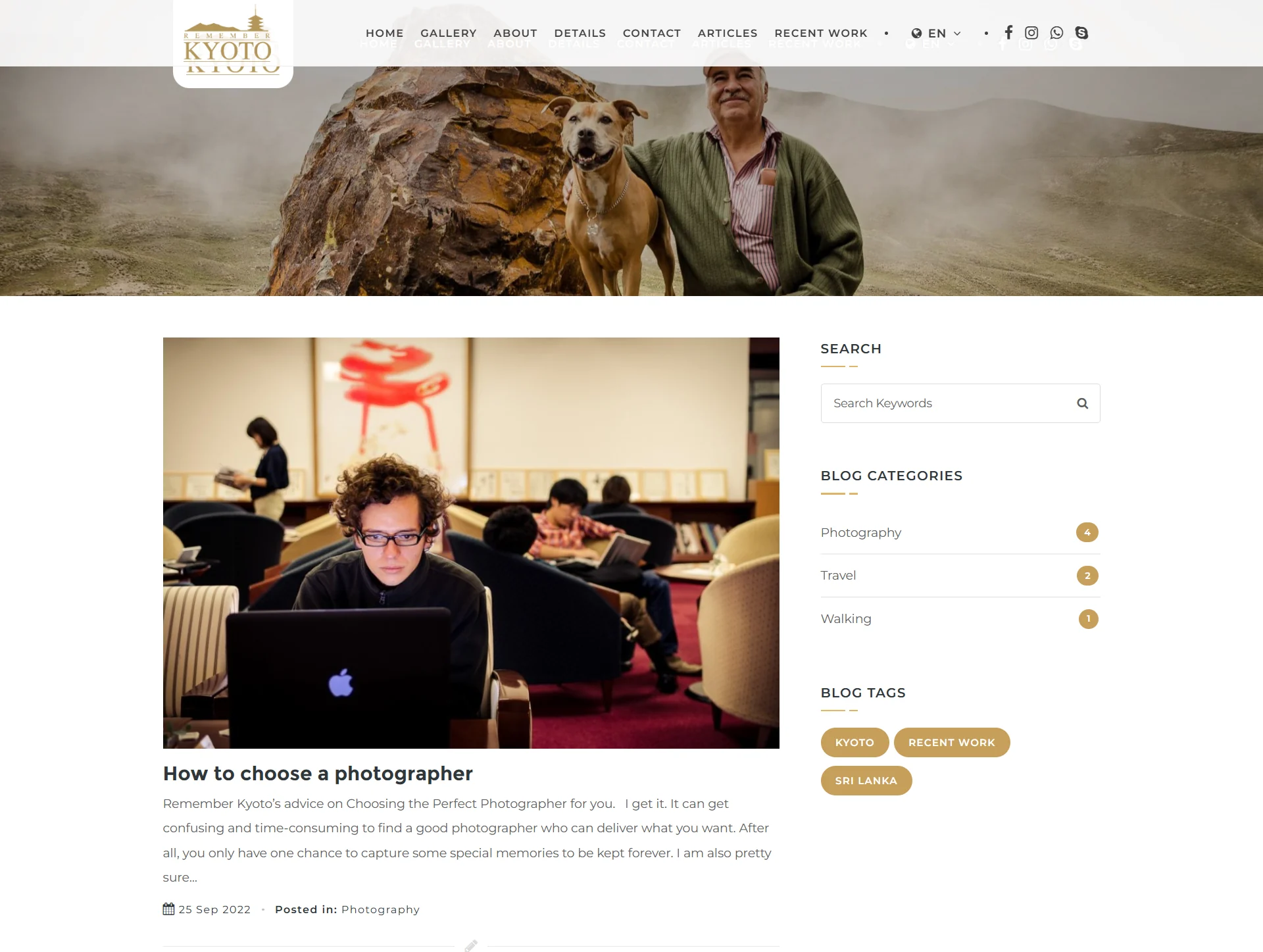 Articles built for discovery — Remember Kyoto