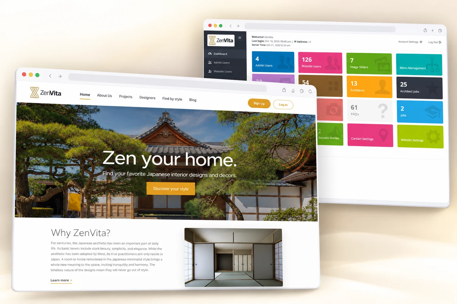ZenVita platform preview